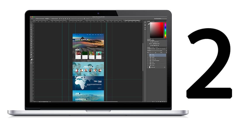 Wireframe design website creation